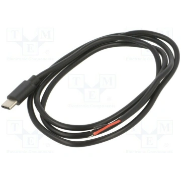 Cable; service; cables,USB C plug; 1m; black; 10W;