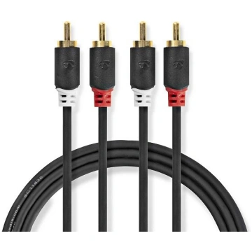 CABW24200AT10-Stereo audio kabelis | 2x RCA MALE -
