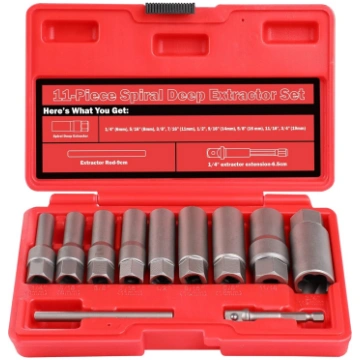 Bolt extractor socket set 11pcs (6-19mm) 3/8'