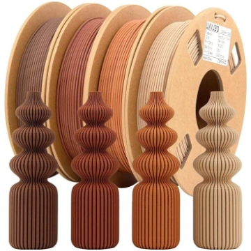 Koka filamentu komplekts, 3D printeru filaments Wo