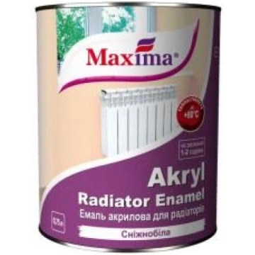 Radiatoru krāsa Maxima akrila emalja