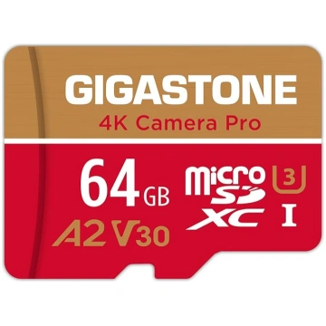 GIGASTONE 64GB Micro SD atmiņas karte, 4K Camera P