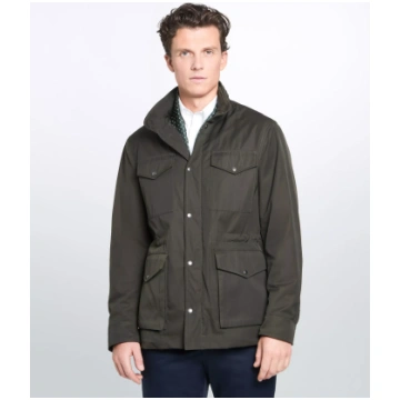 Olive Green M65 Jacket Thomas Pink