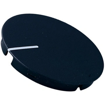 Cap; ABS; black; push-in; Pointer: black; round | 