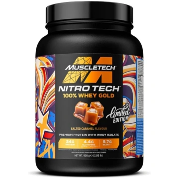MuscleTech Nitro-Tech 100% sūkalu zelts, sāļā kara