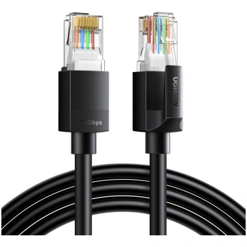 Ugreen Cat6A UTP Ethernet kabelis 10 m - melns