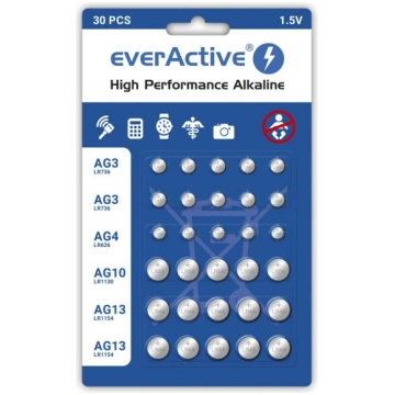 Mini sārma bateriju komplekts everActive 10 x G3 /