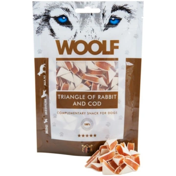 Brit WOOLF 100g RABBIT TRIANGLE COD