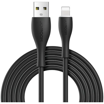 TPE kabelis iPhone USB-A - Lightning 3A 2m, melns 