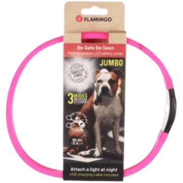 Flamingo - Kaklasiksna Suņiem LED Ilona Pink 35-64