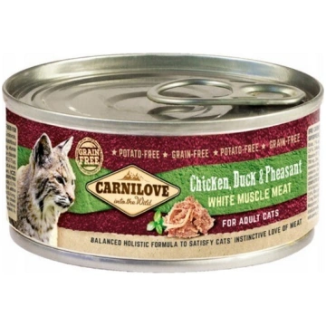 CARNILOVE Cat Chicken, Duck & Pheasant White Muscl
