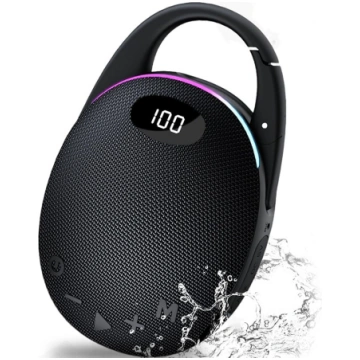Tragbare Bluetooth Lautsprecher mit Licht,LED Anze