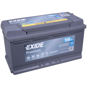 EXIDE PREMIUM EA1000 12V 100Ah 900A(EN) 353x175x19