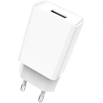 Telefona lādētājs Denmen DC01, USB, balta krās., 1