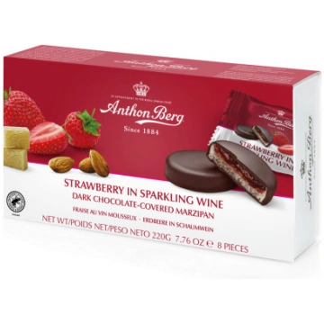 Marcipāns Zemenes dzirkstošajā vīnā 220g, Anthon B