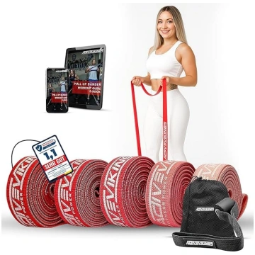 Fitnesa elastīgo lentu komplekts sievietēm – 5 ela