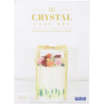 Caurspīdīga kūku dāvanu kaste PME Cake Crystal Cak