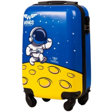 Cieta Kabīnes Bērnu Koferis Wings Blue Astronaut X