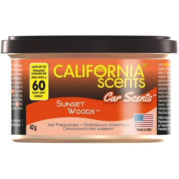 Gaisa atsvaidzinātājs bundžā Sunset Woods 42g CALI