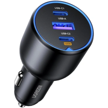 UGREEN Cigarešu aizdedzinātāja USB C 130 W auto ak