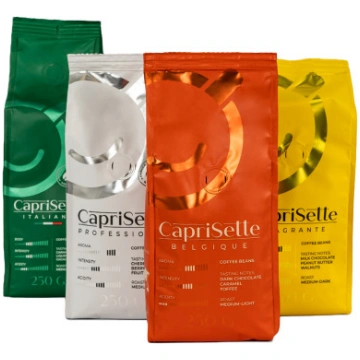 Kafijas pupiņu komplekts Caprisette, 4 x 250 g SET