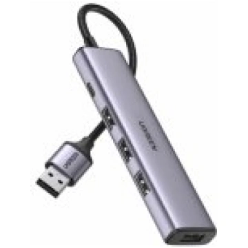 Ugreen HUB CM473 USB-A Grey Aksesuārs 20805-UGREEN