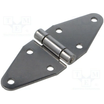 Hinge; Width: 140mm; stainless steel; H: 50mm; wit