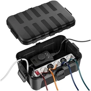 RESTMO Large Waterproof Cable Box for Outdoor Use,