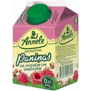 ANNELE PANIŅAS RAUDZĒTAS AR AVENĒM UN LINS. 500G