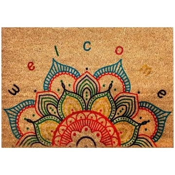 Iekštelpu un āra durvju paklājs, mandala paklājs, 