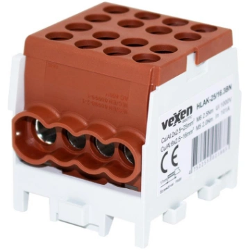 HLAK terminals Al/CU 2x25-6x16mm - brūns VEXEN ele