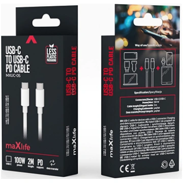 Maxpower Type-C to Type-C Cable 100W 2m MXUC-05 By