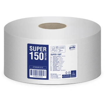 Tualetes papīrs GRITE Super 150, balts, 2-kārt., 1