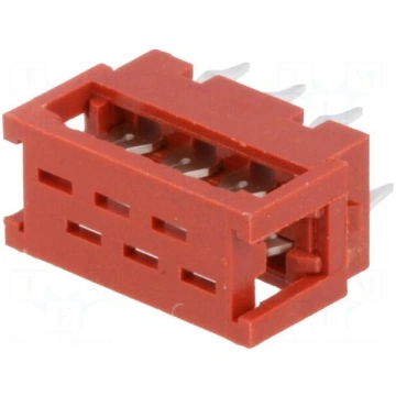 Wire-board | adapter | PIN: 6 | IDC,THT | on PCBs,