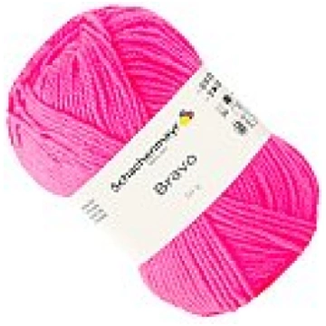 Dzija "Bravo", 100% akrils, 50g, neona rozā