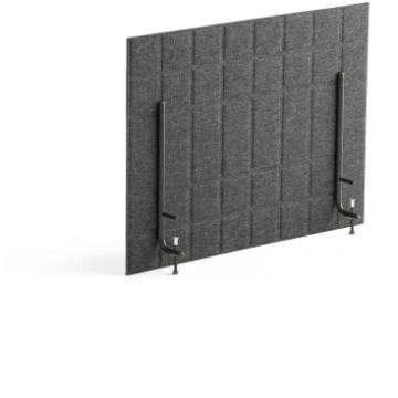 Galda starpsiena Split, 800x600 mm, tumši pelēka