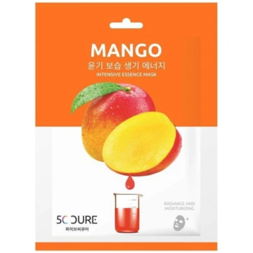 5C Cure Mango Intensive Essence Mask lokšņu sejas 