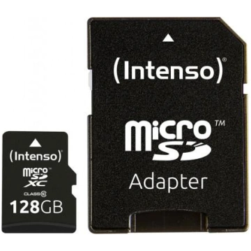 Intenso MEMORY MICRO SDXC 128GB C10/W/ADAPTER 3413