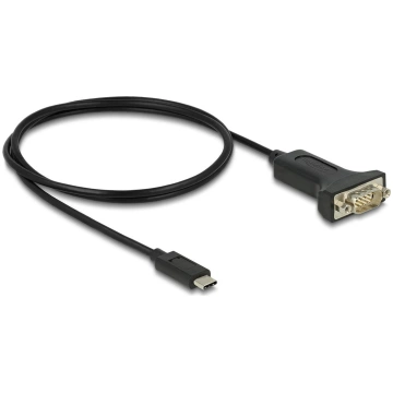 Delock - USB / serial cable - USB-C to RS-232 - 1 
