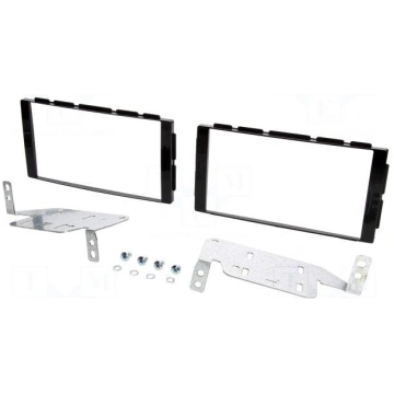 Radio mounting frame | Nissan | 2 DIN | black glos