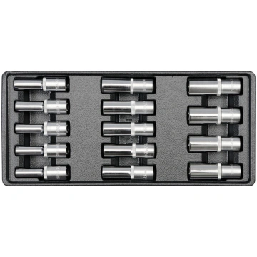 PVC TRAY WITH 14PCS DEEP SOCKETS 1/2 (YT-5539) Yat