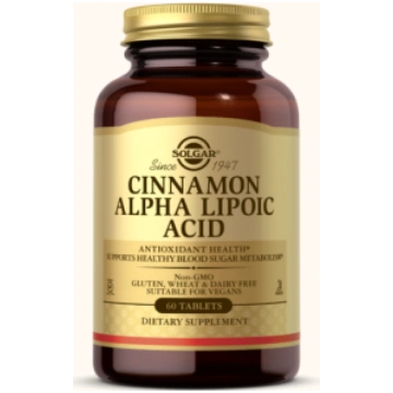 Cinnamon Alpha Lipoic Acid Solgar 60 tab