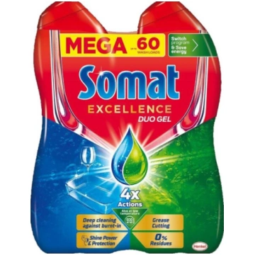Trauku mazgājamās mašīnas gels Somat Excellence, 2