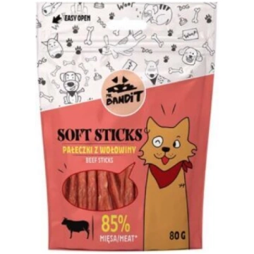 MR.BANDIT SOFT STICKS BEEF/LIELLOPS 80G VetExpert