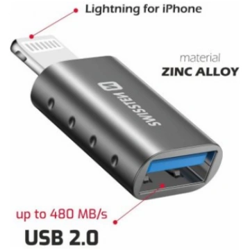 Swissten OTG Adapteris Lightning uz USB Savienojum