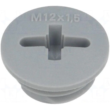 Stopper | M12 | 1.5 | IP54 | polyamide | dark grey