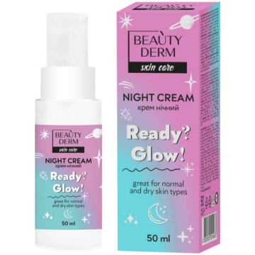 BEAUTYDERM Nakts krēms sejai Ready?Glow!, 50 ml BE
