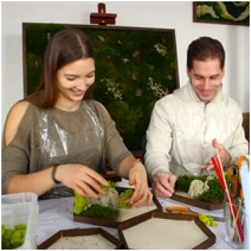 “Moss Art Studio” botāniskās mākslas meistarklase
