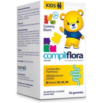 COMPLIFLORA Kids Gummy Bears pamex košļājamās past