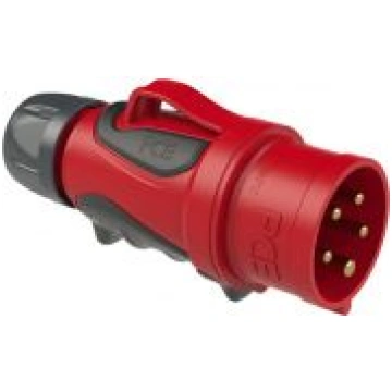 Spraudnis vadā 5x32A (3P+N+PE) 6h IP44 GRIP sarkan
